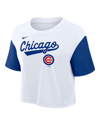 True Fan Chicago Cubs Jersey T-Shirt Mens L Gray Blue Two